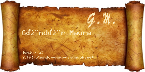 Göndör Maura névjegykártya